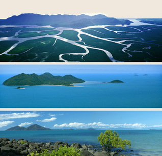 Photos; top- Hinchinbrook Channel courtesy Steven Nowowoski; Middle and bottom; Dunk Island and Family Group of islands; Hinchinbrook and islands marine area from Clump Point; Liz gallie